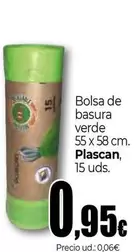 Plascan - Bolsa De Basura Verde