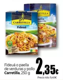 Carretilla - Fideuá O Paella De Verduras Y Pollo
