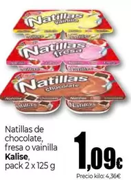 Kalise - Natillas De Chocolate Fresa O Vainilla