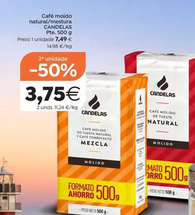 Candelas - Café Moído Natural/Mestura