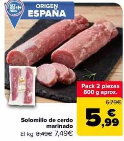 origen - Solomillo De Cerdo Marinado