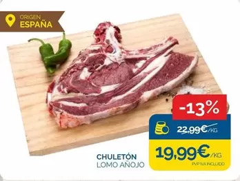 origen - Chuletón Lomo Anojo