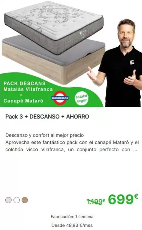 Confort - Pack 3 + Descanso + Ahorro
