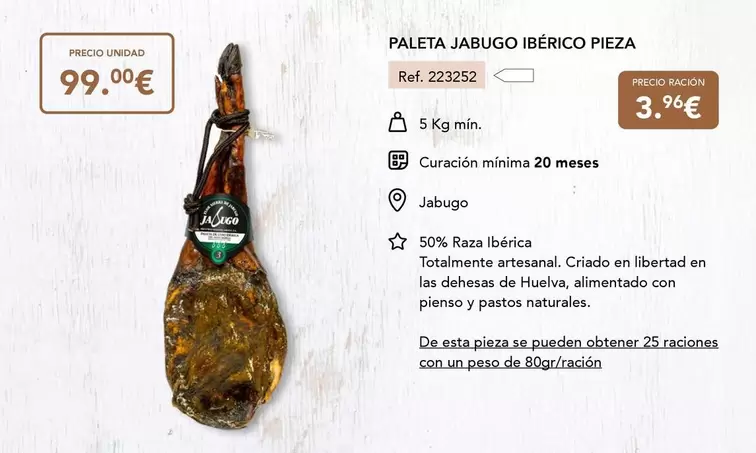 Paleta Jabugo Ibérico