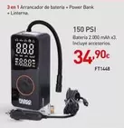 Fargo Tools - 3 En 1 Arrancador De Batería + Power Bank + Linterna FT1448