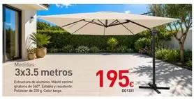 Parasol De Pared Estructura De Aluminio DG1331