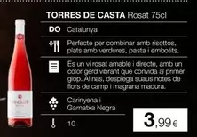 Torres -  De Casta Rosat