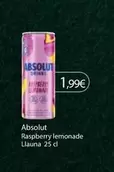 Absolut - Raspberry Lemonade Llauna