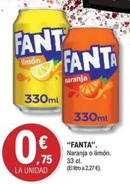 fanta - Naranja O Limón