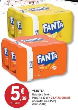 fanta - Naranja limon
