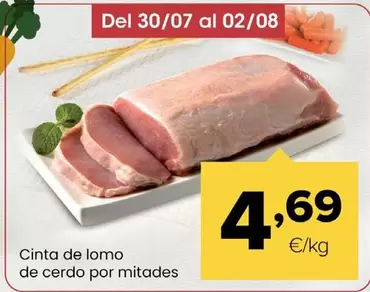 Cinta De Lomo De Cerdo Por Mitades