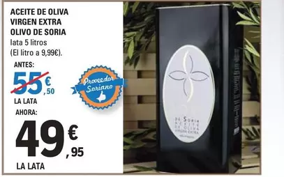 Aceite De Oliva Virgen Extra Olivo De Soria