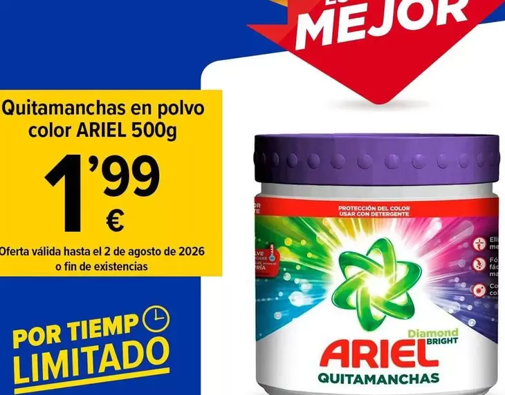 Ariel - Quitamanchas En Polvo Color
