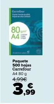 Carrefour - Paquete  500 Hojas