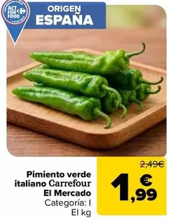 Carrefour El Mercado - Pimiento Verde Italiano