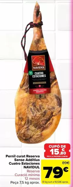 Navidul - Jamón Curado Reserva  Sin Aditivos Cuatro Estaciones
