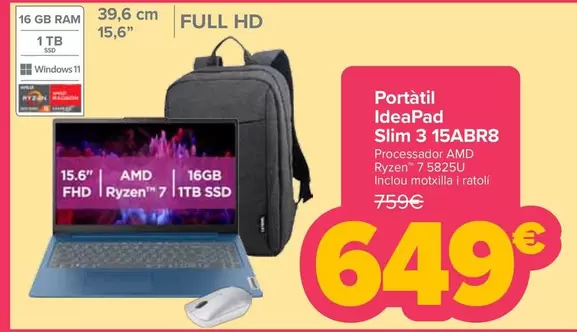 Portátil Ideapad Slim 3 15ABR8