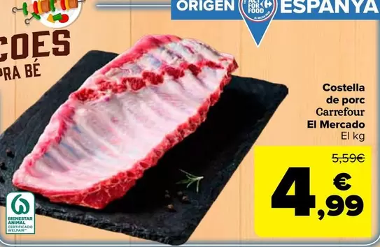 Carrefour El Mercado - Costilla De Cerdo