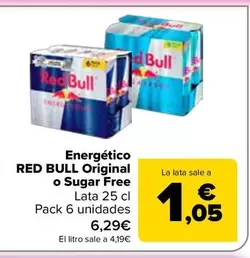 Red Bull - Energético Original O Sugar Free