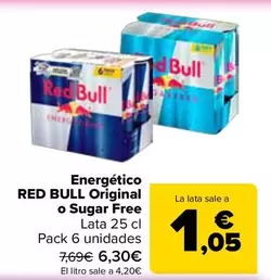 Red Bull - Energético Original O Sugar Free
