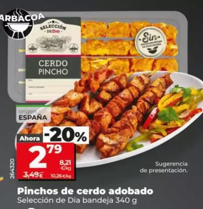 Seleccion De Dia - Pinchos De Cerdo Adobado 