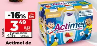 Danone - Actimel De Fresa-Plátano 
