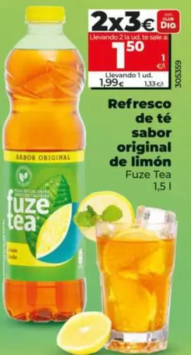 Fuze Tea - Refresco De Té Sabor Original De Limón