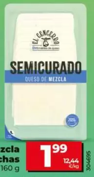 Dia El Cencerro - Queso Mezcla Semicurado En Lonchas