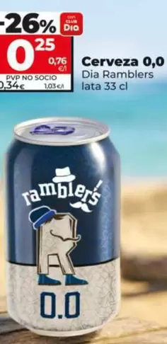 Dia Ramblers - Cerveza 0,0
