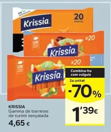Krissia - Gamma De Barretes De Surimi Senyalada