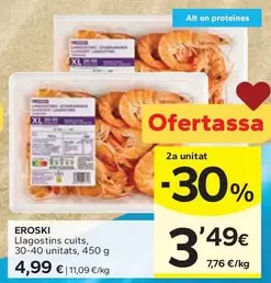 Eroski - Llagostins Cuits