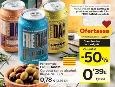 Free Damm - Cervesa Sense Alcohol