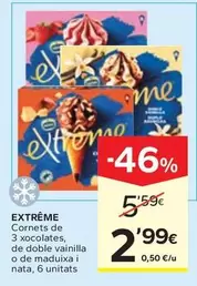Extreme - Cornets De 3 Xocolates