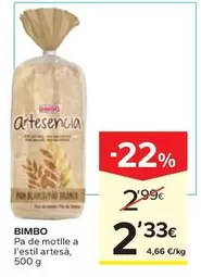 Bimbo - Pa De Motlle A L'estil Artesa