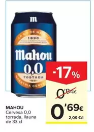 Mahou - Cervesa 0,0 Torrada
