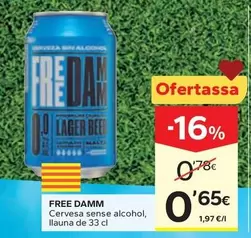 Free Damm - Cervesa Sense Alcohol