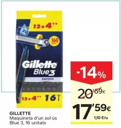 Gillette - Maquineta D'Un Sol Us Blue 3
