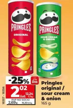 Pringles - Original/Sour Cream & Onion 