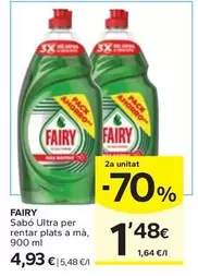 Fairy - Sabó Ultra Per Rentar Plats A Ma