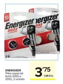 Energizer - Piles Especial Botó
