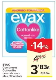 Evax - Compreses Cottonlike Normals Amb Ales