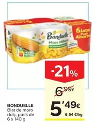 Bonduelle - Blat De Moro Dolç