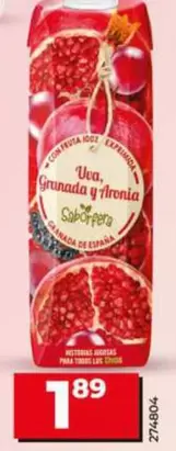 Dia Saborfera - Zumo De Granada, Uva Y Hortalizas Origen España 100%