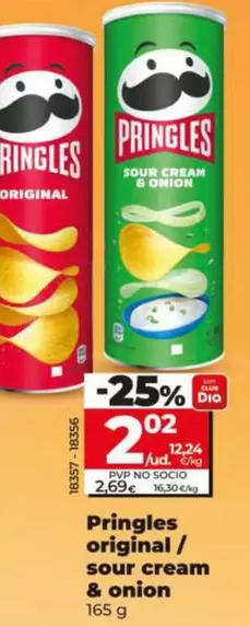 Pringles - Original/Sour Cream & Onion 