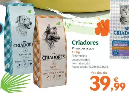 Criadores - Pienso Para Perro