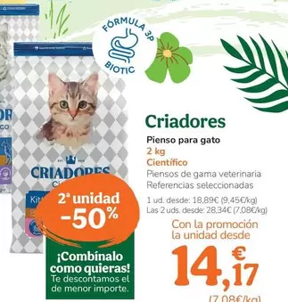 Criadores - Pienso Para Gato