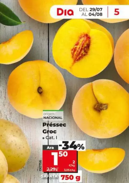 Melocotón Amarillo