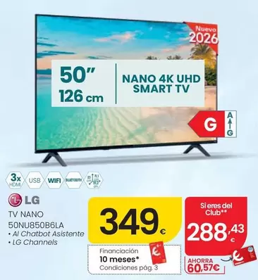 LG - Tv Nano 50NU850B6LA