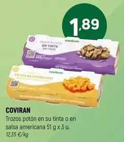 coviran - Trozos Potón En Su Tinta O En Salsa Americana