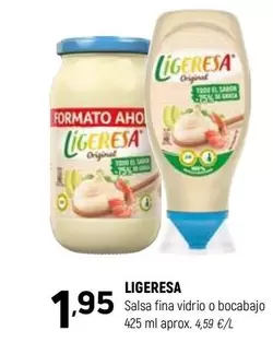 Ligeresa - Salsa Fina Vidrio O Bocabajo